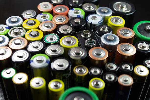 istock Batteries of different types and colors 541312274