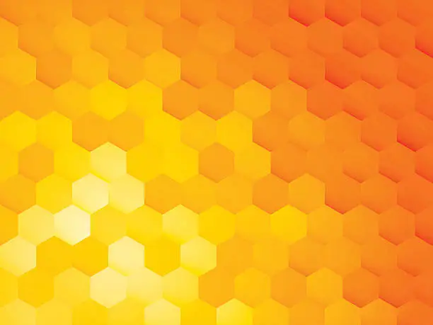 Vector illustration of hexagon abstract background