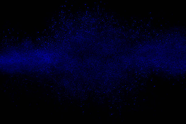 istock Blue abstract powder explosion on a black background 541565884