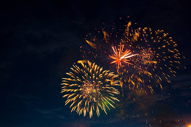 istock Fireworks light up the sky with dazzling display 541565944