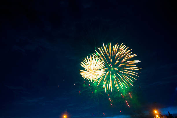 istock Fireworks light up the sky with dazzling display 541566046