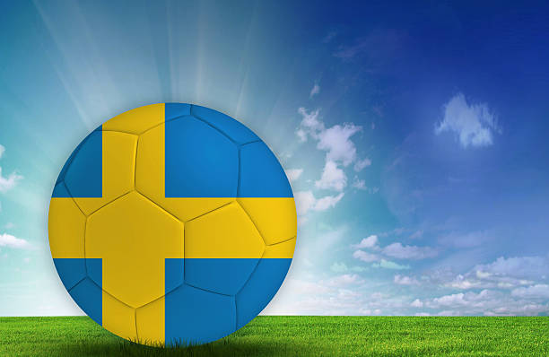 istock Soccer ball with Sweden flag 541566664
