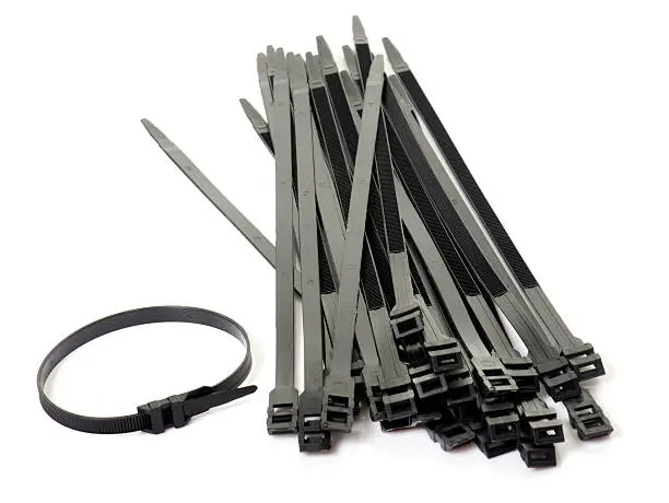 Photo of black cable ties