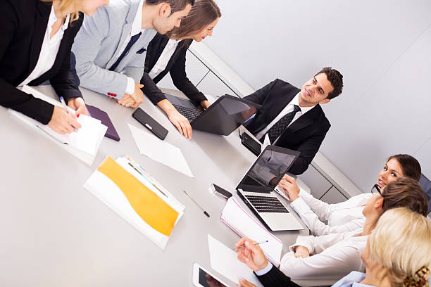 istock Business meeting of multinational managing team 541569834