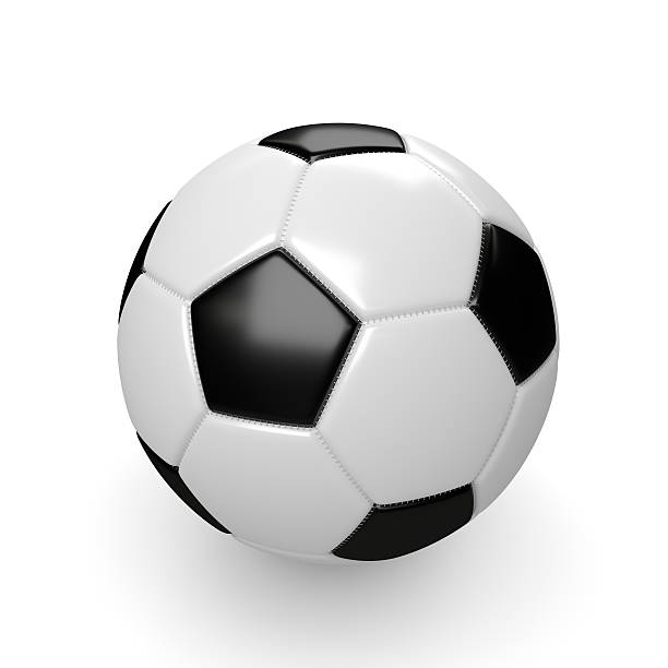 istock 3d rendered soccer ball isolated on white 541571162