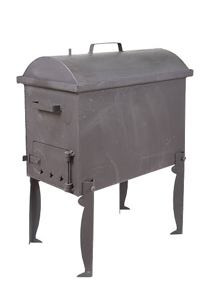 istock mobile smokehouse combined with oven on white background 541571800