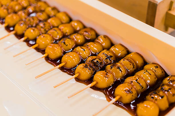 Dango on sticks in Kyoto, Japan