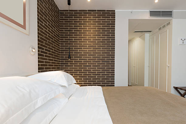 istock Modern bedroom interior in the morning 541574098