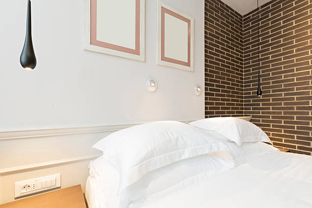 istock Modern bedroom interior in the morning 541574264