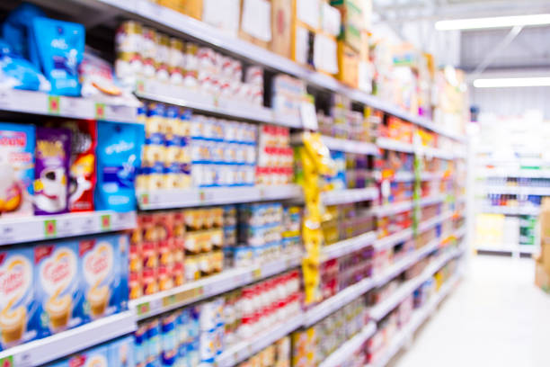 istock blurred of supermarket. 541575756