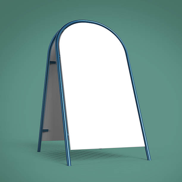 istock white advertising banner pillar stand mockup template isolated rendering 541576804
