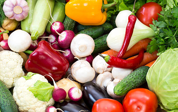 istock Background of fresh vegetables 541581160