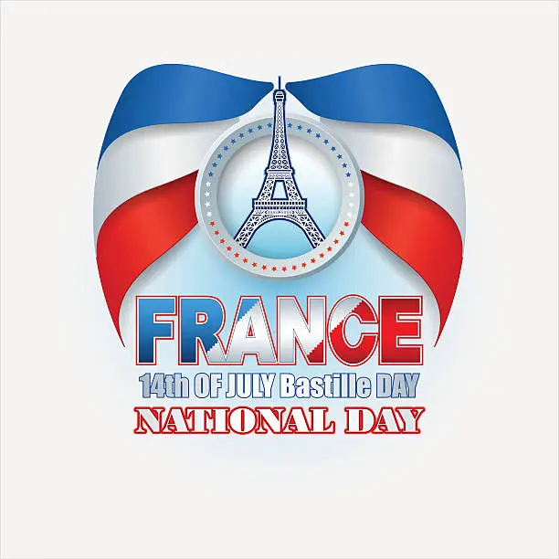 Vector illustration of France National celebration
