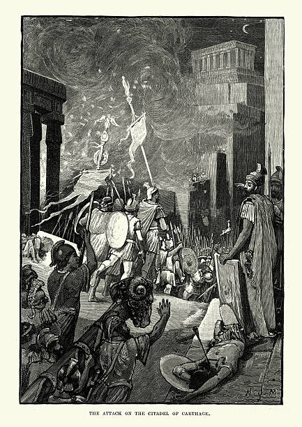 istock Roman Soldiers attacking the Citadel of Carthage 541588558