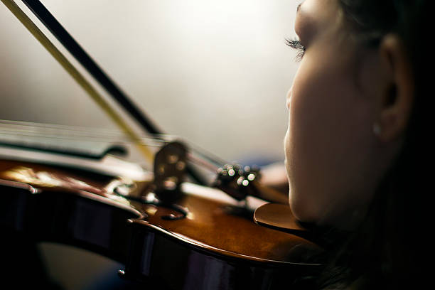Little Girl Playing the Violin