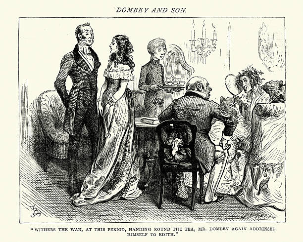 istock Dickens's Dombey and Son handing round the tea 541593300