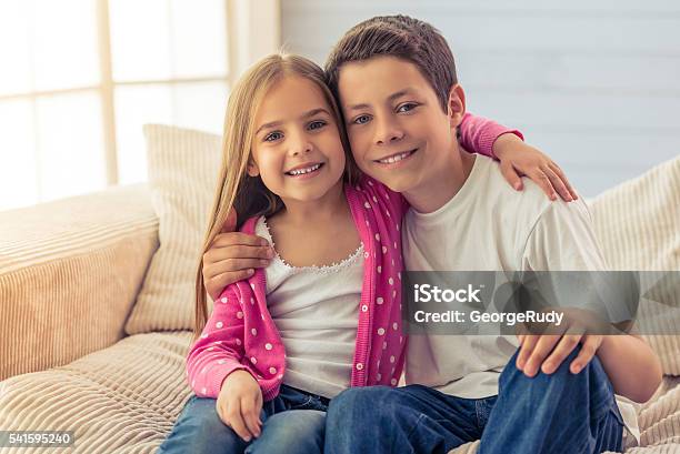 Sister And Brother Stock Photo - Download Image Now - Brother, Sister, Child