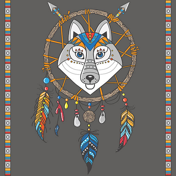 Dream Catcher With Wolf Stock Illustration - Download Image Now -  Indigenous Peoples of the Americas, Animal, Dreamcatcher - iStock