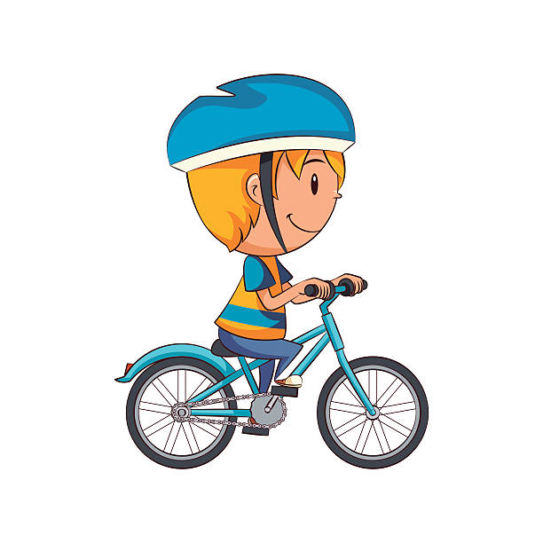 40+ Boy Riding Bike Profile Illustrations, Royalty-Free Vector Graphics ...