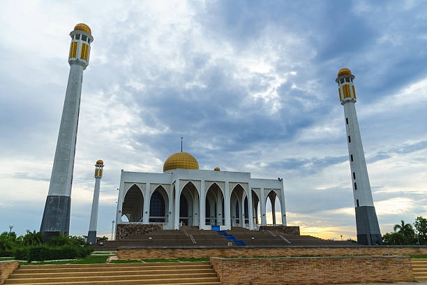 istock Amazing partly cloudy  sky with Central Mosque Songkhla 541599444