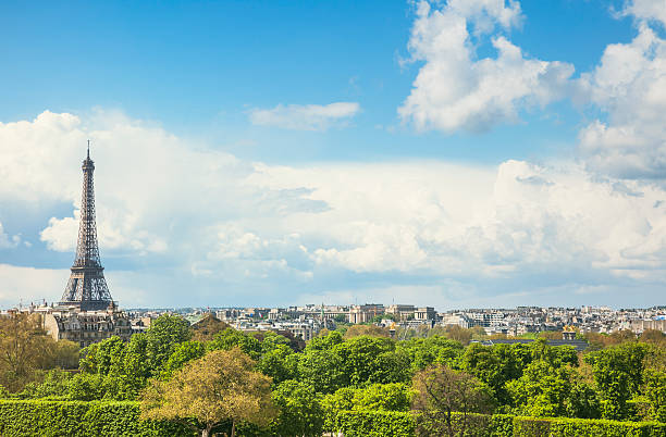 istock Springtime cityscape of Paris with Eiffel Tower (Paris, France) 541600598