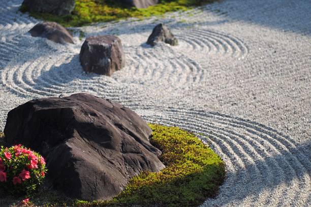 寺院の庭園 - 京都府 ストックフォトと画像