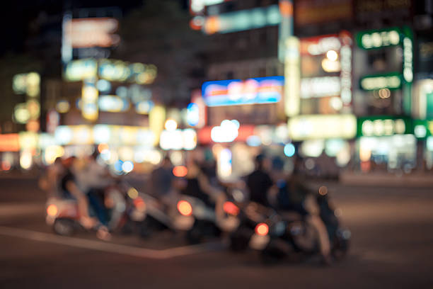 istock City street at night. 541601722