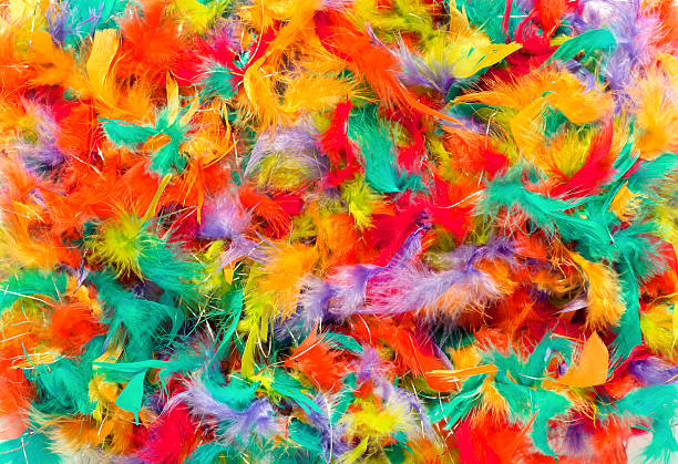 istock Background texture of colorful feathers 541601780