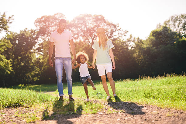 istock Family taking a walk in nature 541602452