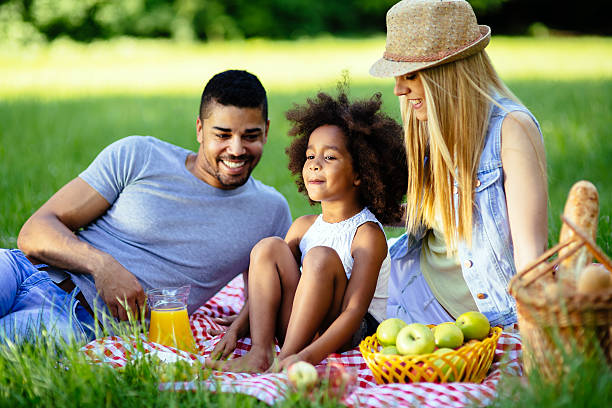 rodzina piknik na świeżym powietrzu - family american culture african culture black zdjęcia i obrazy z banku zdjęć