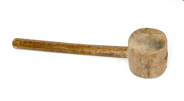 istock Hammer made of wood, carpentry tool. 541603422