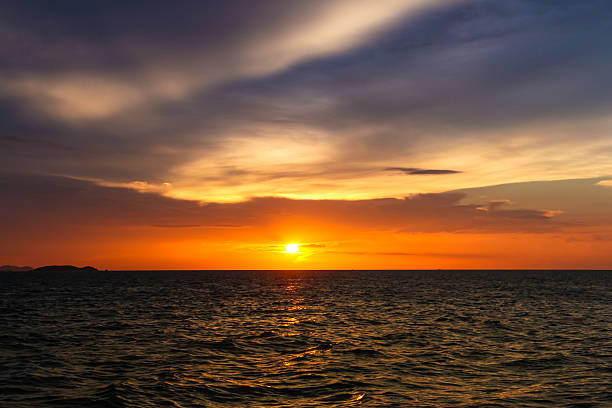 istock Sunset on the beach with beautiful sky 541607072