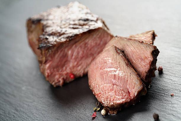 istock entrecote beef steak sliced on slate board 541608954