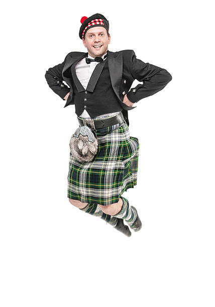 istock Young man in clothing for Scottish dance 541609664