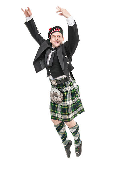 istock Young man in clothing for Scottish dance 541609688