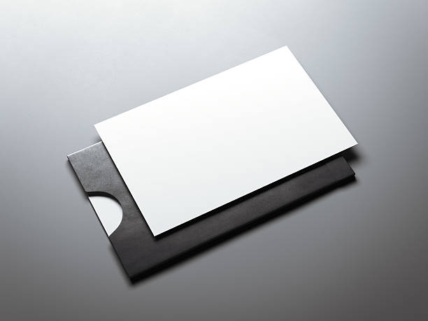 istock Black envelope and white business card. 3d rendering 541822354