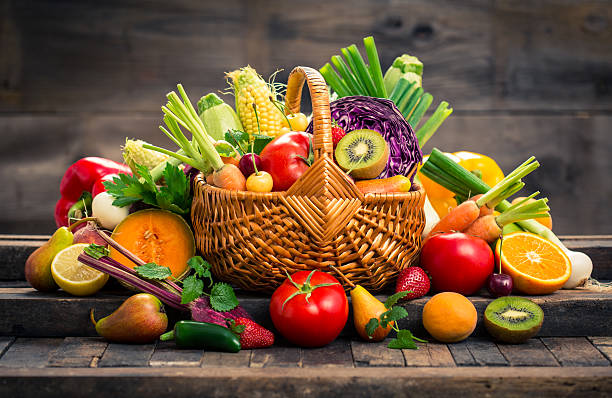 istock Fresh fruits and vegetables in the basket 541822740