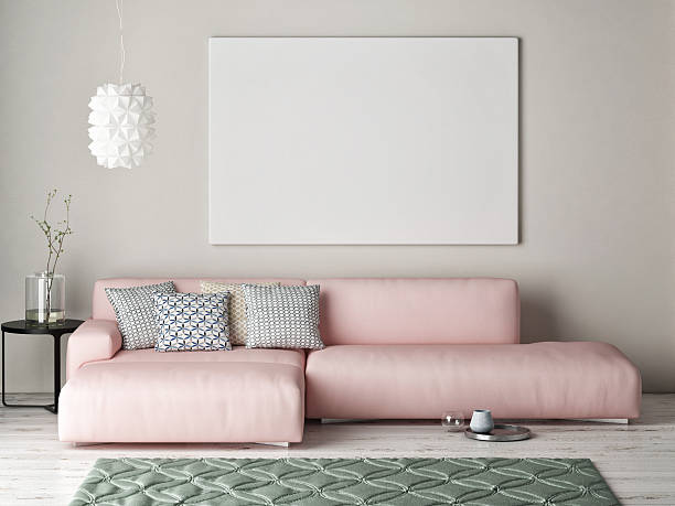 istock Mock up poster with vintage hipster loft interior background 541822868