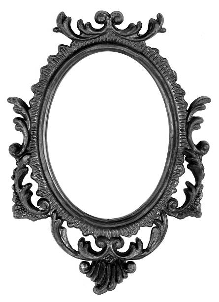 istock Retro Revival Old Ellipse Black Frame 541822886