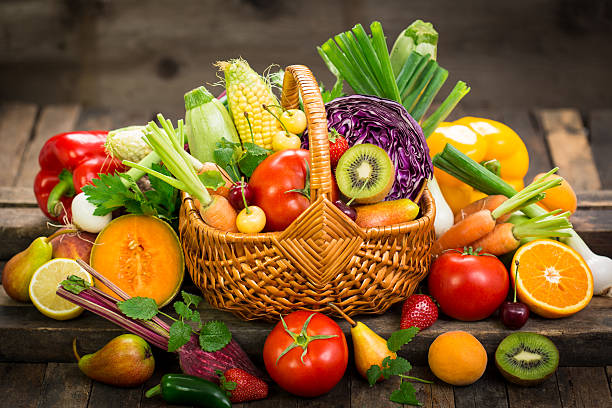 istock Fresh fruits and vegetables in the basket 541822944