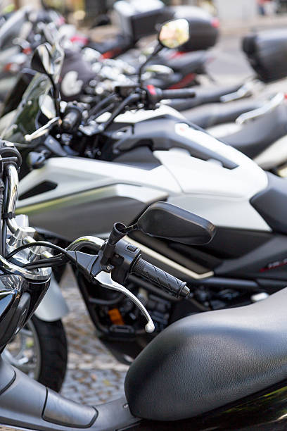 istock closeup details of motobike 541823244