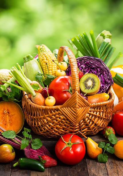 istock Fresh fruits and vegetables in the basket 541823848