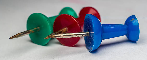 istock Pins with colourful heads 541825542