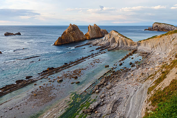 istock Sunset Arnia Beach coastline landscape. 541826290
