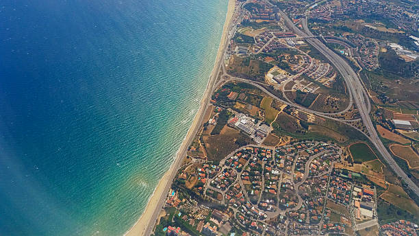 istock View of Barcelona from the plane 541829126