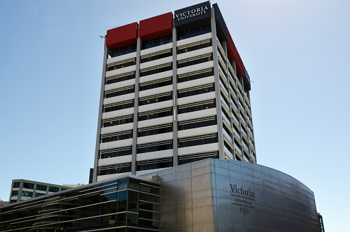 Wellington, New Zealand - February 25, 2013: Victoria University of Wellington on February 25, 2013. Victoria has been ranked 225th in the World's Top 500 universities by the QS World University Ranking(2010).