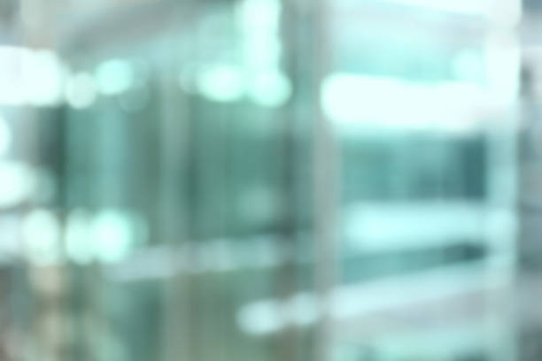 istock Defocused office interior background with glass windows 541833300