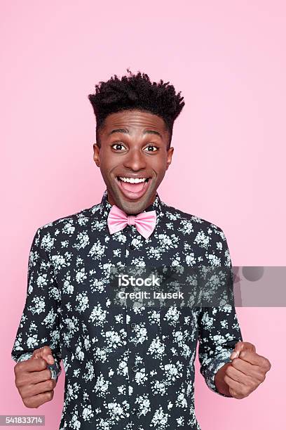 Successful Afro American Young Man Stock Photo - Download Image Now - Portrait, Fun, Human Face