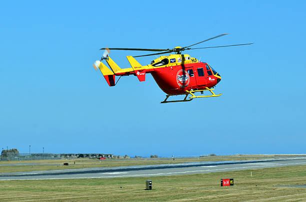 Flying ambulance of the german automobile club ADAC.