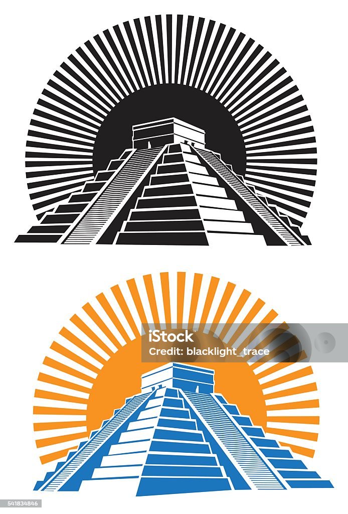 Ilustración de Antigua Las Pirámides y más Vectores Libres de Derechos de  Pirámide - Estructura de edificio - Pirámide - Estructura de edificio,  Azteca, Maya - iStock